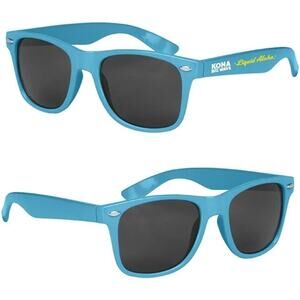 NEW Blue Wayfarer Style Hard Plastic Kona Big Wave Brewery Sunglasses Unique